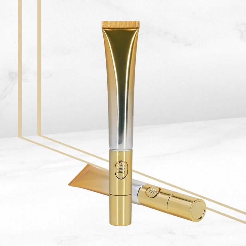 Gold Luxury Squeeze Laminated Container Plastic Electric Massage Eye Cream Tube