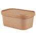 Free Sample Available Biodegradable Disposable Kraft Rectangle Paper Bowl for Sale