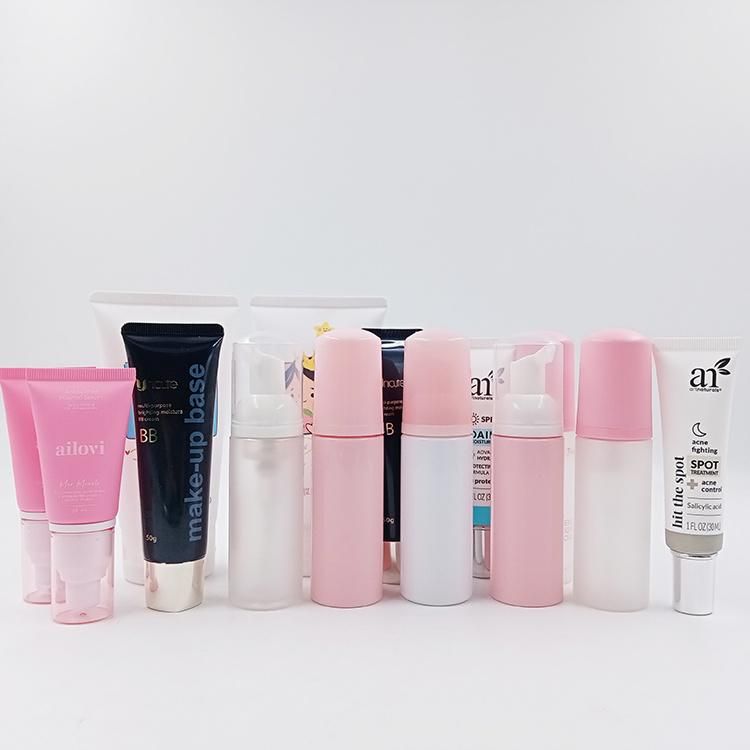 Pink Skincare Cosmetics Packaging Jars and Bottles