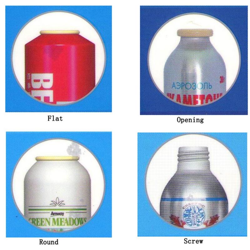 Hot Stamping Recyclable Round Aluminum Cover Aerosol Tin Can Cosmetics Aluminum Can Be Customized