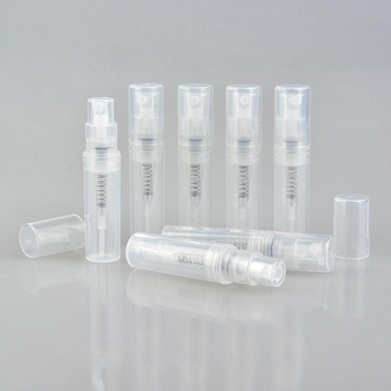 2ml Transparent Plastic Spray Bottle Small Cosmetic Packing Atomizer Perfume Bottles Atomizing Spray Liquid PP Container