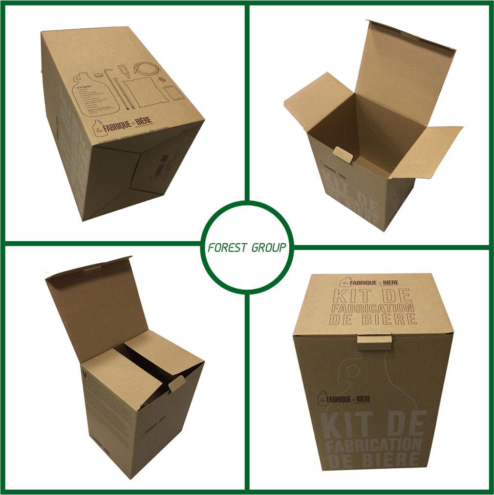 Kraft Paper Logo Design Corrugated Shipping Box