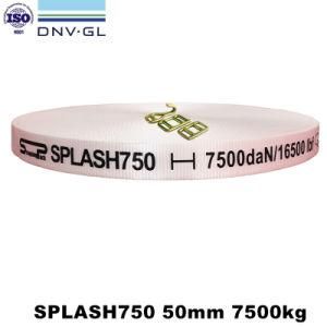 DNV GL, ISO9001 Certificate 50mm 7500 kg Woven Lashing Webbing for Heavy Duty Packing