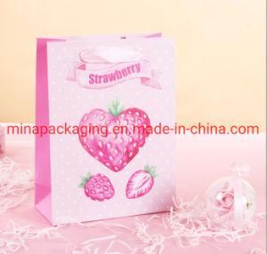 Shopping Packing Custom Made Paper Gift Bag with Handles for Candys