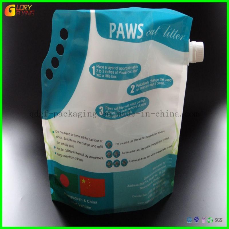 OEM Custom Design Printed Biodegradable Packaging Bag for Cat Litter Bag /Dog Litter Plastic Bag /Pet Food Bag.