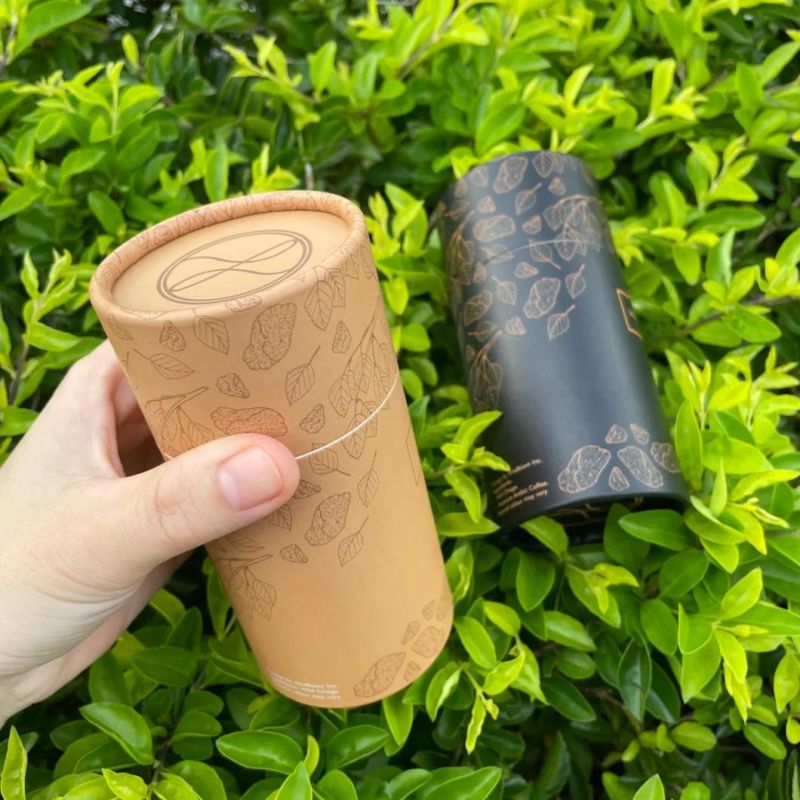 Firstsail High Quality Custom Recyclable Coffee Bean Product Capsule Jar Packaging Food Grade Gift Tea Cylinder Paper Tube Box