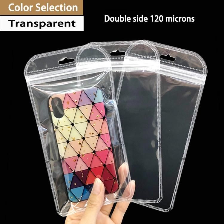 Phone Case Packaging Bag Transparent Plastic Zipper Bag