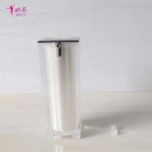 15ml Square Shape Vacuum Press Pump Bottle for Skin Care Packaging