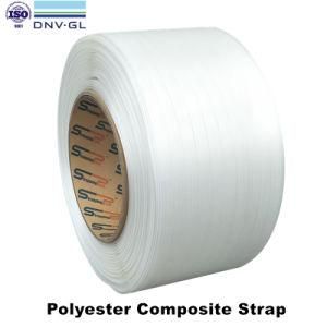 DNV GL, ISO9001 Certificate Polyester Composite Strap For Packaging