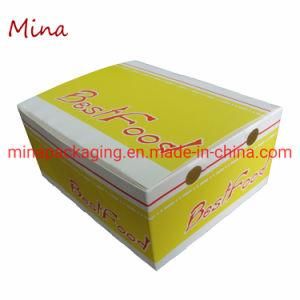 350GSM Ivory Paper Card Disposable Paper Fast Food Packaging Take Away Fried Chicken Box