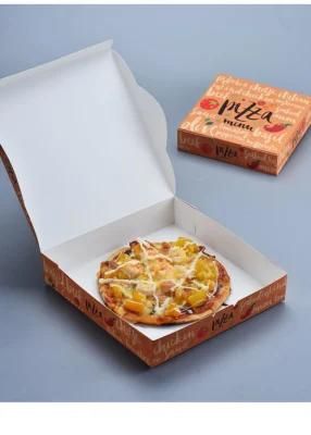 Custom Design Pizza Corrugated Paper Packing Box with Own Logo