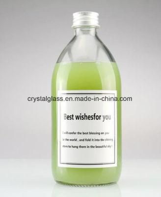 280ml 350ml 500ml Cold Drink Beverage Glass Bottle with Aluminium Lid