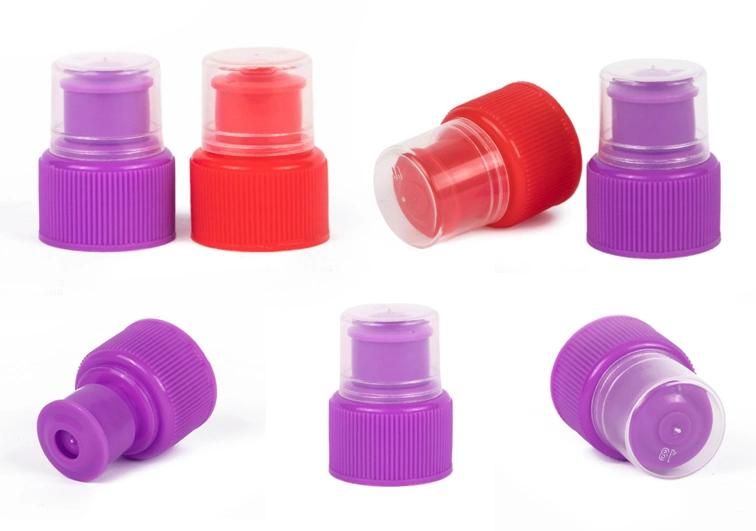 28/410 Screw Cap Pull Push Cap Plastic Lids for Drinking Bottle