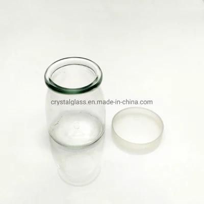 Glass Yoghurt Pudding Bottle Beverage Milk Bottles with Lids 250ml 200ml 100ml