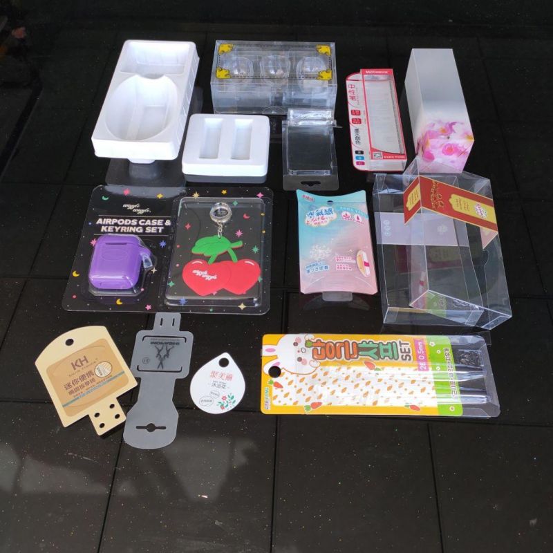 Clear Foldable Rectangle Plastic Printing Gift Boxes