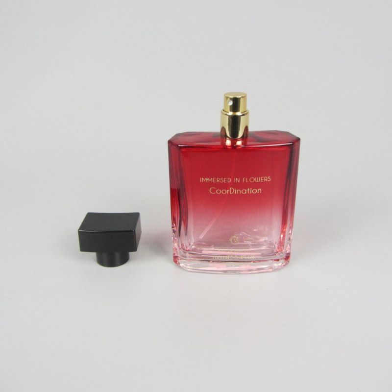 30ml 50ml 100ml Square Atomizer Spray Luxury Glass Perfume Bottle