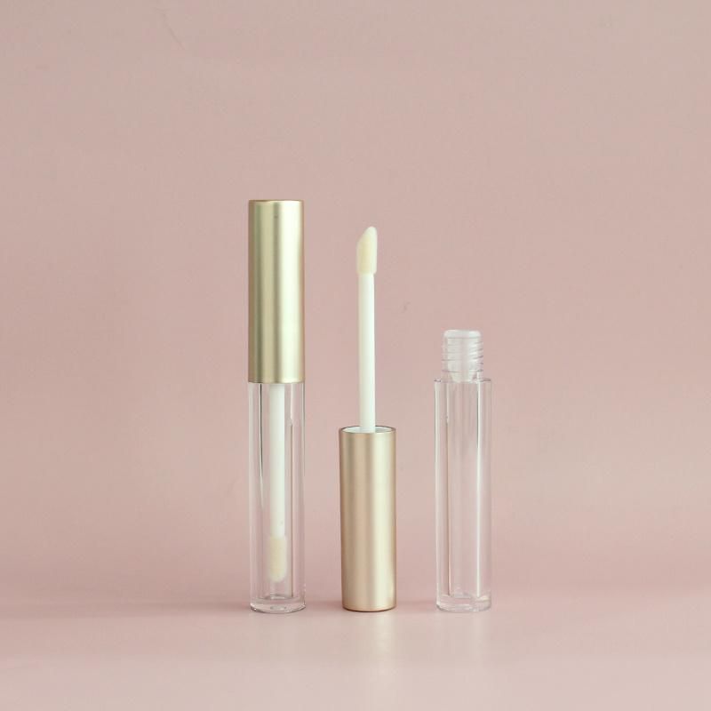 Lipgloss Tubes Gold Round Shape Lip Gloss Containers Cosmetic Packaging