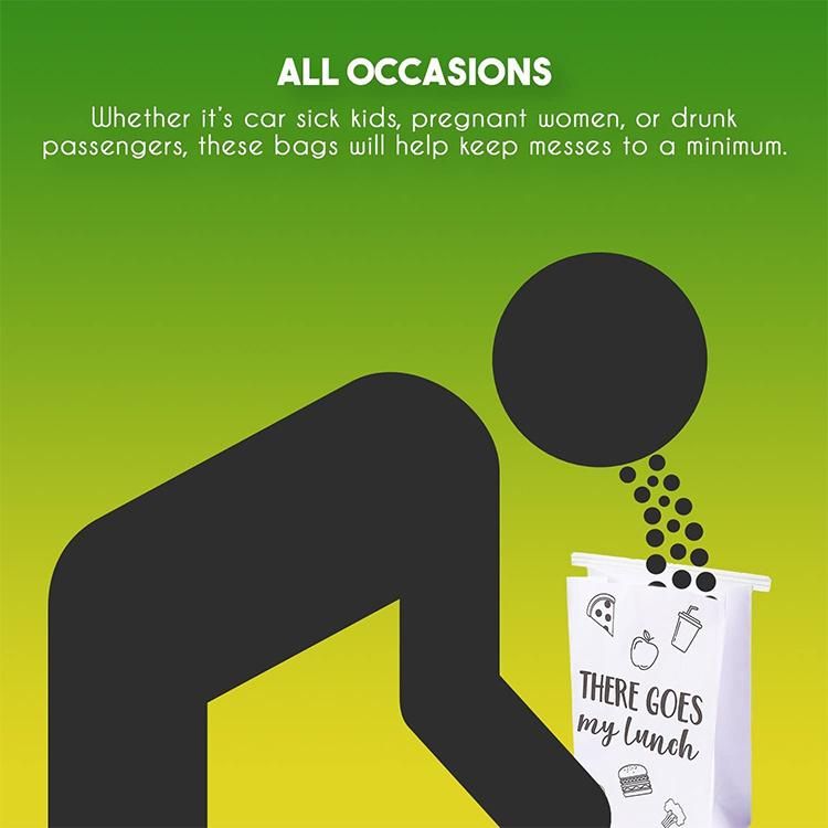 Disposable Tin Tie Airline Vomit Airsickness Paper Bag