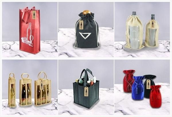 Wine Bottle Jute Tote Bag Wholesale