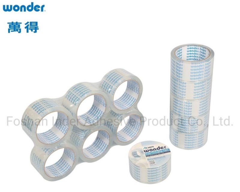 BOPP /OPP Acrylic Self Adhesive Super Clear/Crystal Packaging Carton Sealing Tape Jumbo Roll Printed