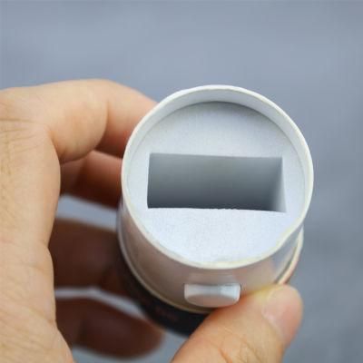 Firstsail Child Resistant Press Button Gift Round Packaging Box Rolling Edge Lip Balm Push up Paper Tube