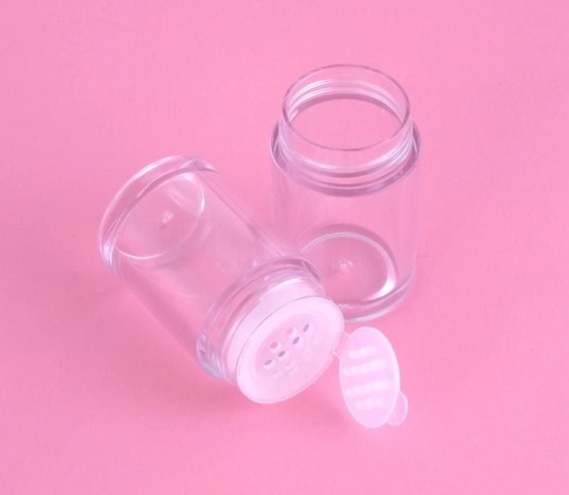 10g New Design Elegant Clear Base Golden Round Loose Powder Eyeshadow Case for Cosmetic Packaging