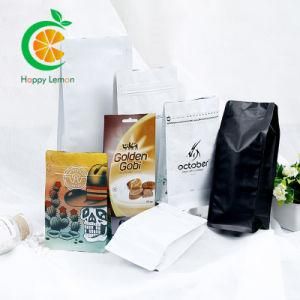 Printed Zipper Laminated Stand up Pouch Kraft Paper Flexible Plastic Packing Sea Food Bag Rice Coffee Tea Snack Fruit Tobacco Packaging Bag