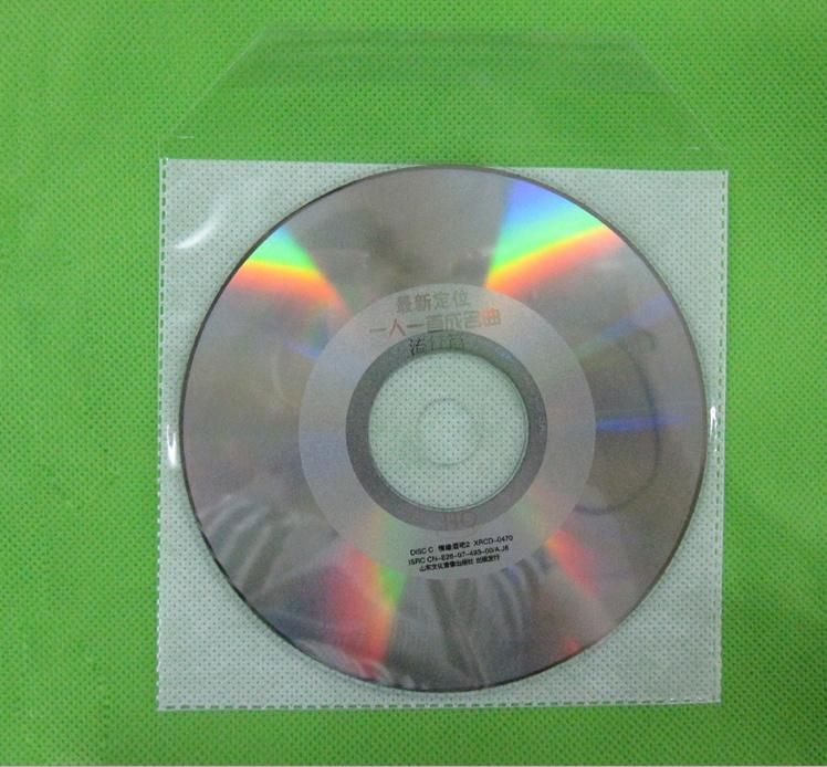 White DVD Sleeve Double Side for 2 Disc CD Sleeve