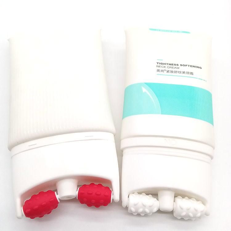 Plastic Container with Roller Ball Massage for Neck Cream Tube