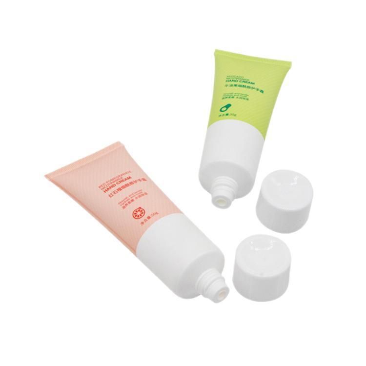 Cosmetic Packaging Empty Cream Lotion 10g 200g 50g 100g 120g/Ml Plastic PE Soft Tube with Black PP Screw Cap