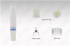 D16mm White Nozzle Squeeze Tubes for Cosmetics Colored Cosmetic Packaging