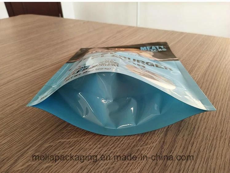 Stand up Food Storage Bags/Plastic Bags/Stand up Pouches with Clear Window/Zipper/Tear Notches 1kg for Pet Food