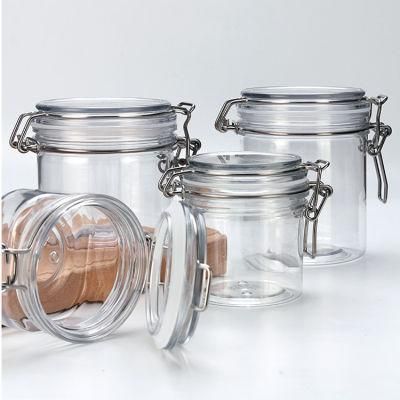100ml 300ml 500ml Airtight Glass Food Jars Sealing Clip Top Lid Glass Jar