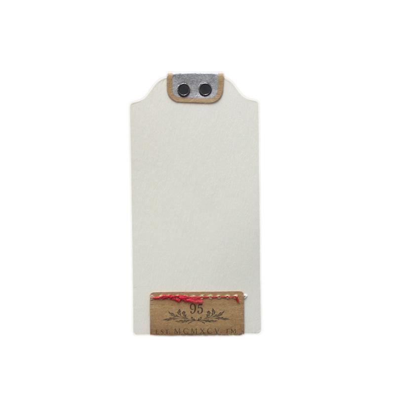 Creative Stitched Kraft Paper Garment Paper Hang Tags with Eyelet