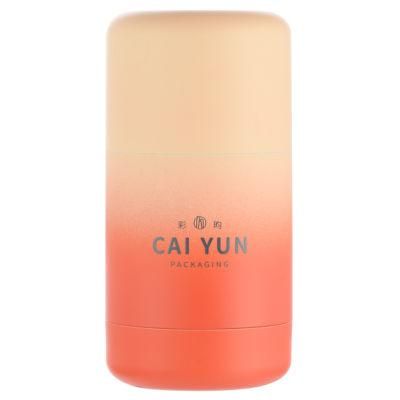 High Quality Textile Printing Gradient Color Refill Deodorant Stick Container Bottle