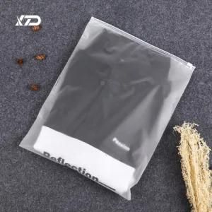 Custom Frosted Clear Poly Bags Printing PE CPE Slider Plastic Zip Lock Bag