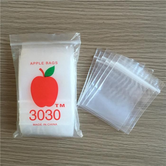 Reusable LDPE Plastic Mini Ziplock Bags Food Storage Package Transparent Zipper Bag