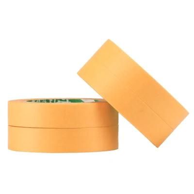 High Temperature Resistance Orange Color Smooth Paper Masking Adhesive Custom Washi Tape