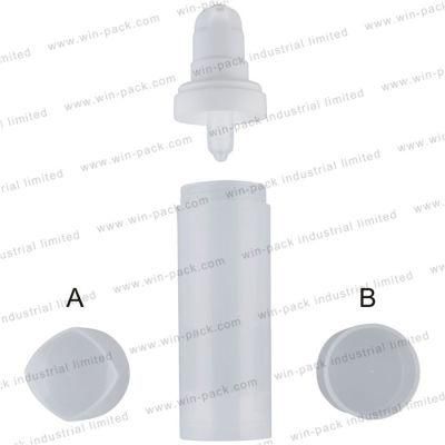 15ml 30ml 50ml Blue White PP Cosmetic Airless Pump Bottle in Factory Price