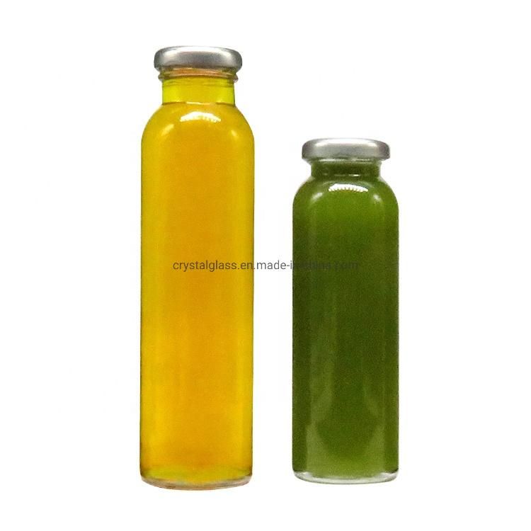 16oz Cold Pressed Fruit Juice Bottles with Twist off Lid Glass Material