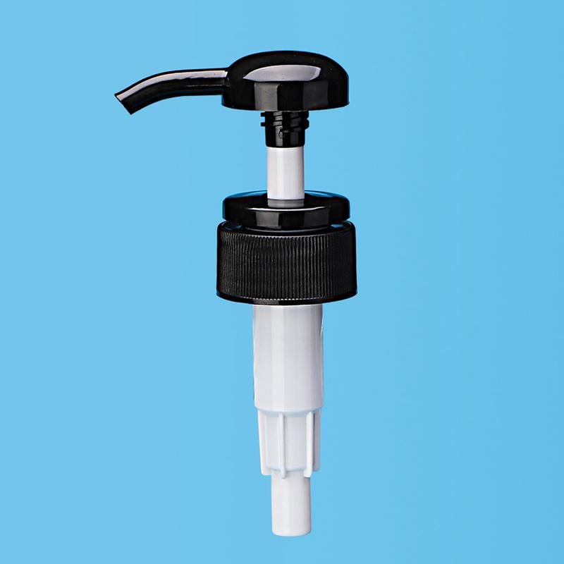 Cosmetic Black 33mm Lotion Pump Cap Dispenser for Hand Sanitizer (BP040-1)