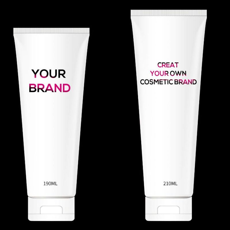 White Black Squeeze Facial Cleanser Cosmetic Hand Foam Cream Lotion PE Plastic Soft Tube
