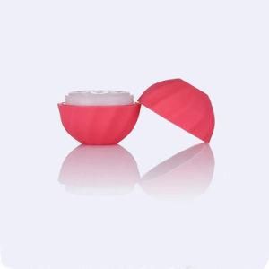 Free Samples Red Green Purple Plastic 7g Empty Cute Egg Shape Ball Lip Balm Container