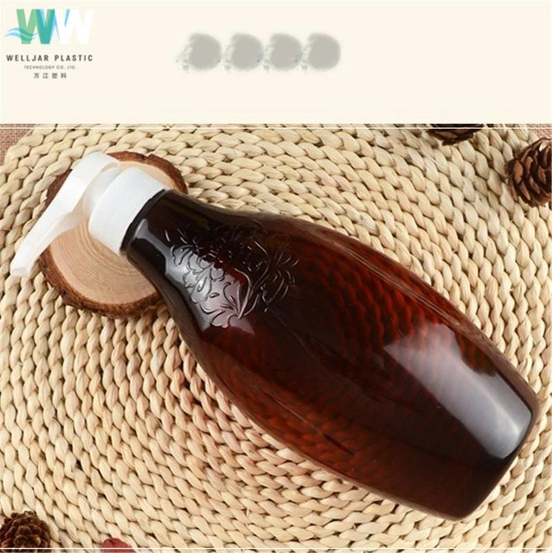 280ml Plastic Pet Shampoo Bottle with Press Lid