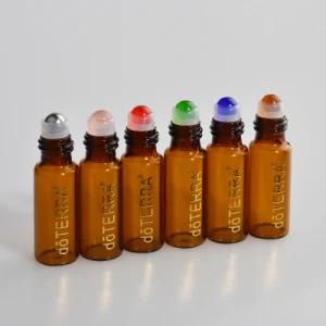 5ml Ball Bottle 6 Sets of Light - Proof Stainless Steel Beaded Glass in Separate Empty Bottles of DIY Perfume