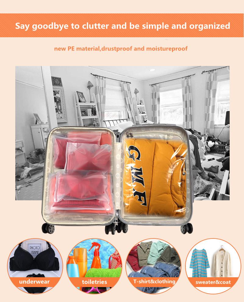 Custom OPP PVC Zipper Packing Clothing Bag with Your Logo, Zip Lock Packing Plastic Clothing Bag