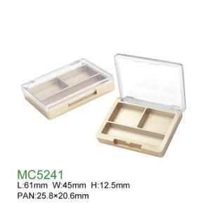 Wholesale Cosmetic Case Customized Round Plastic Empty Eyeshadow Palette with Mirror
