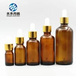 Wholesale Amber Color Serum Essential Oil Glass Dropper Bottle for Sale