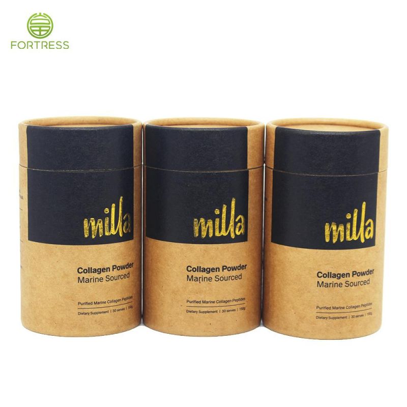 Custom Sealable Aluminum Foil Tea Coffee Bean Container Paper Tubes