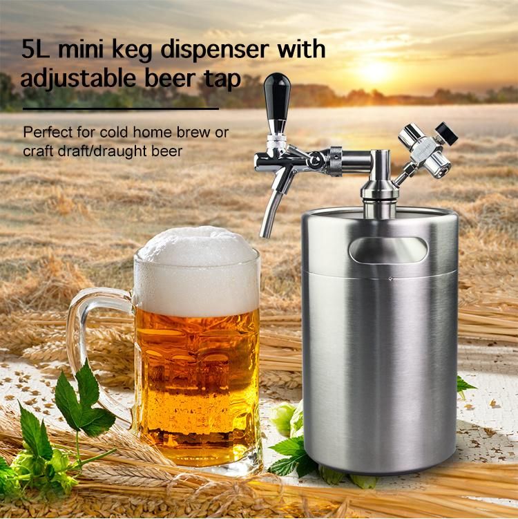 Best Portable Home Small Mini Beer Keg Barrel Dispenser Tap